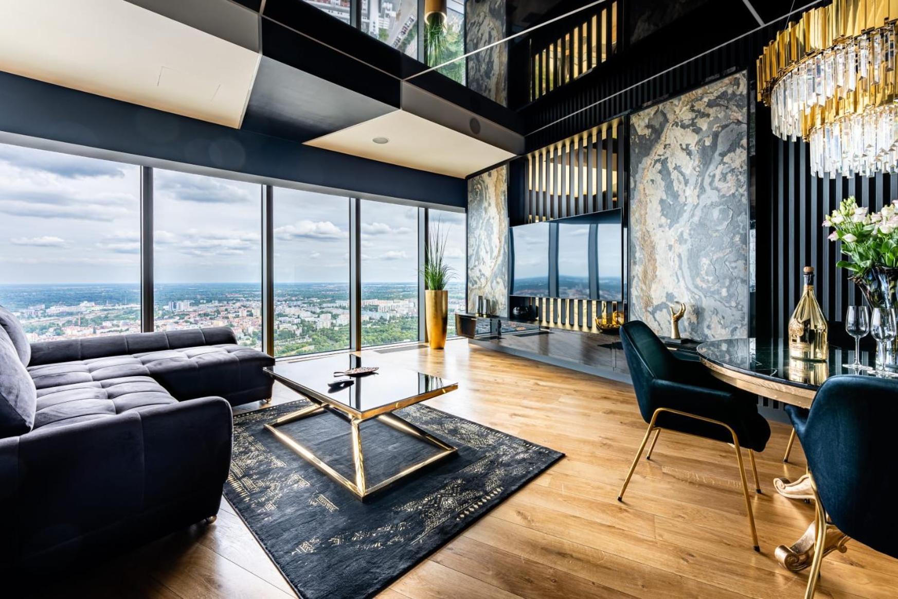 Apartamenty Sky Tower Z Jakuzzi Przy Oknie ヴロツワフ エクステリア 写真