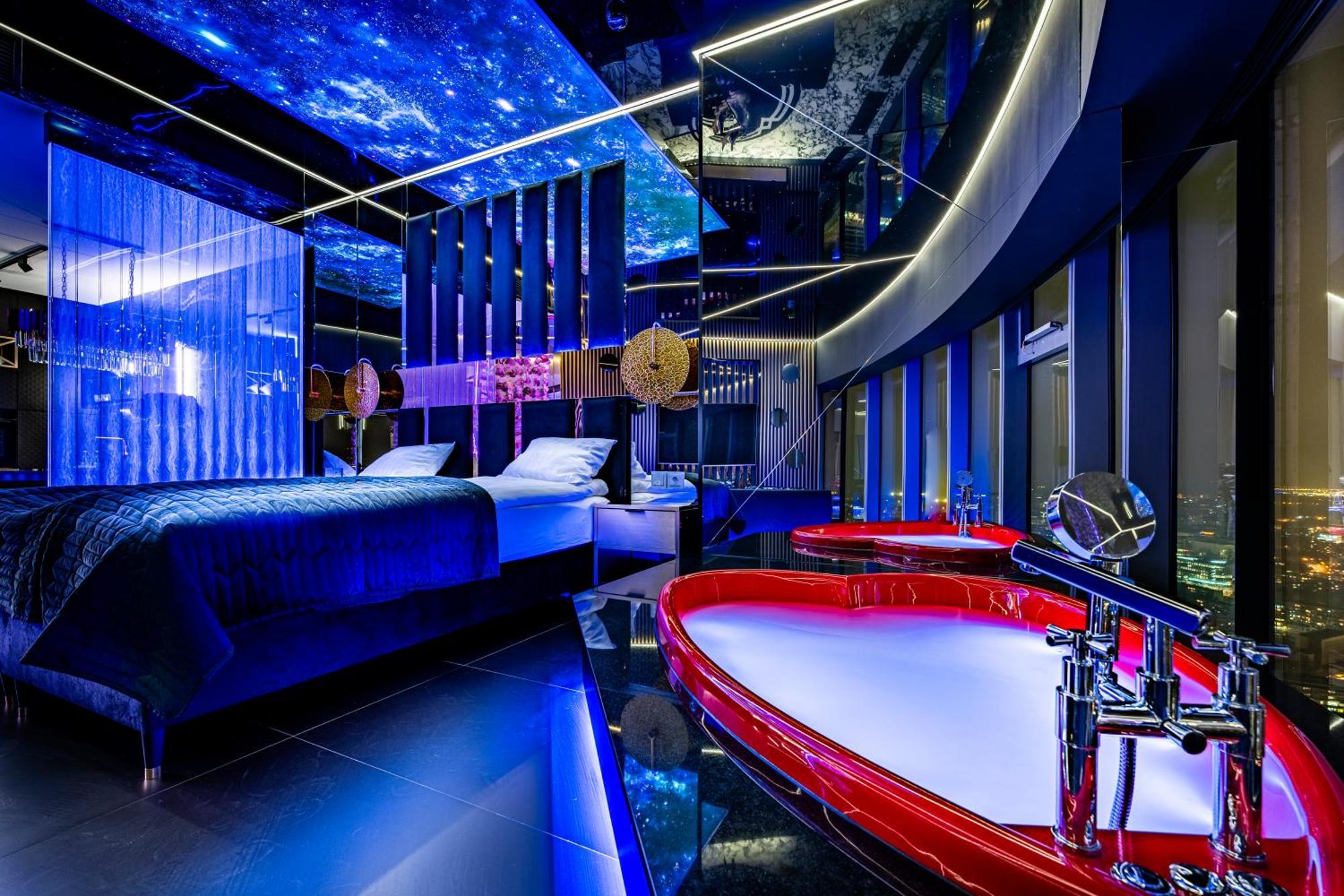 Apartamenty Sky Tower Z Jakuzzi Przy Oknie ヴロツワフ エクステリア 写真